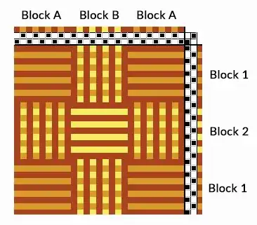 2 shaft log cabin draft 3 colors