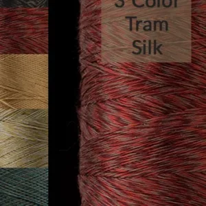 3 color tram silk Yarn