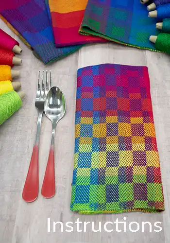 Kaleidoscope Napkin Instructions