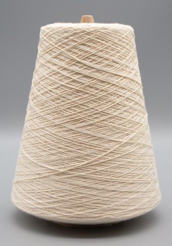 Unmercerized Cotton Yarn - 30/2 Natural White - Lunatic Fringe Yarns