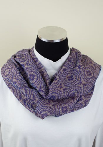 Blueberry Pie Scarf with Copper weft