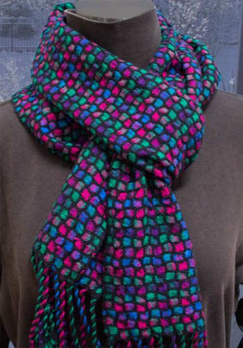 Bump scarf - gemstones colorway