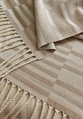 C. Newman Silk Merino Camel scarf