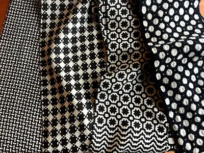 Deflected Doubleweave scarves