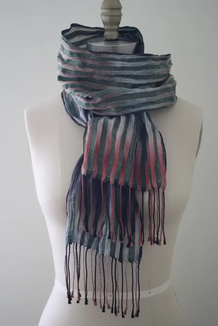 Denise Kovnat Stainless pleated scarf