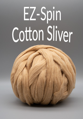 EZ-Spin Cotton Sliver, Easy to Spin - Lunatic Fringe Yarns