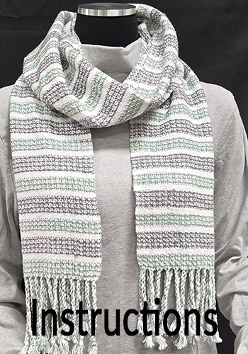 Evergreen Scarf on Lunadette Instructions