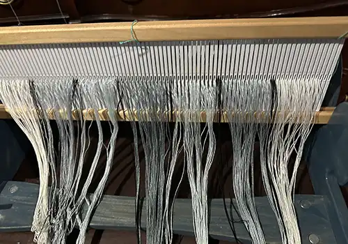 Gray Warp on Cricket Loom