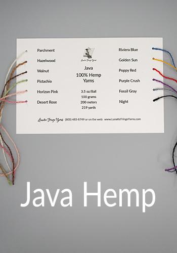 Java Hemp Color Card