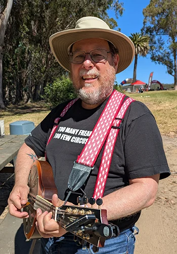 M Bergen Suspenders and guitar strap