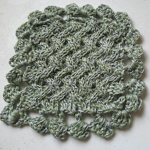 Michele Knit-Crochet Hemp Washcloth