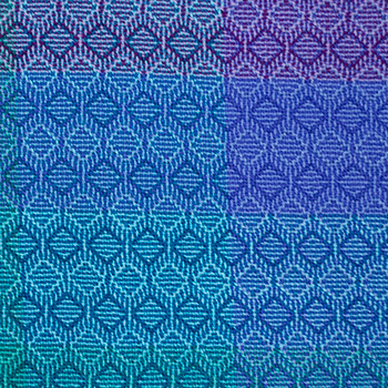 Northern Lights Shadowplay Towel Closeup- Diamond Stripes