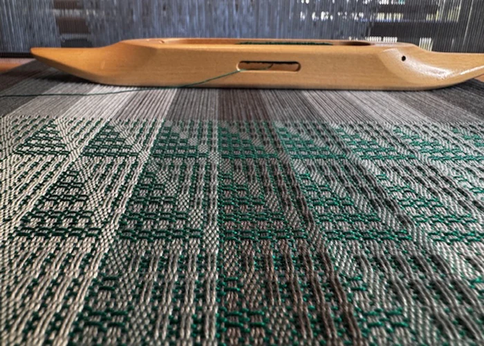 Penny Garner triangles on the loom