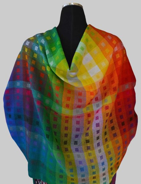 Tubular Spectrum Plus Shawl, Back View