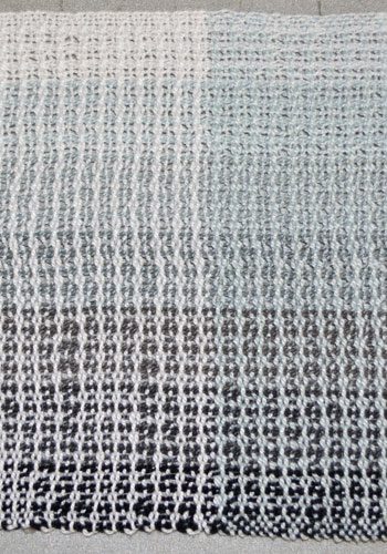 Light side of Gray Matter Scarf, detail