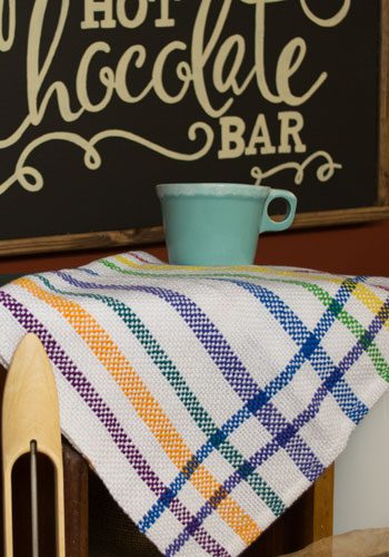 Tubular Spectrum Rigid Heddle Basket Weave Towel