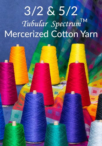 3/2 & 5/2 Mercerized Cotton Yarn - Tubular Spectrum - Lunatic Fringe Yarns