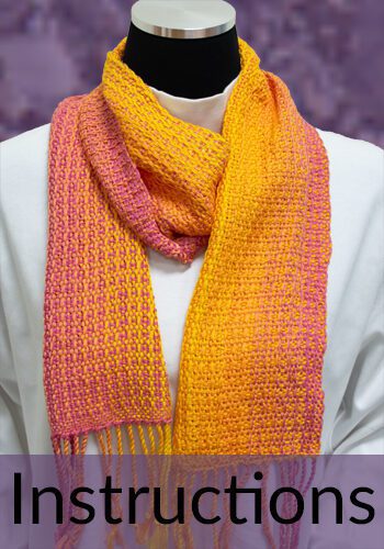 Tequila Chameleon Ombre Scarf instructions