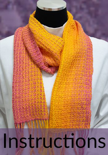 Tequila Chameleon Ombre Scarf instructions