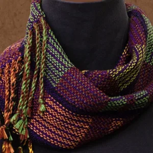 Toasty Cowl Purple Weft