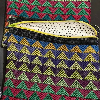 Two Face Twill Zippered Pouch