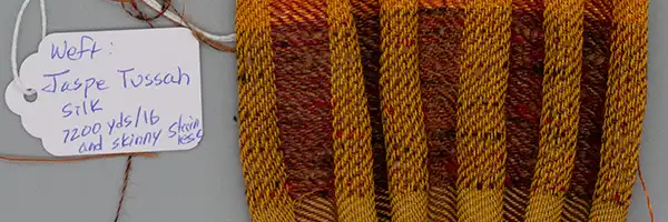 stainless sample warp - jaspe weft